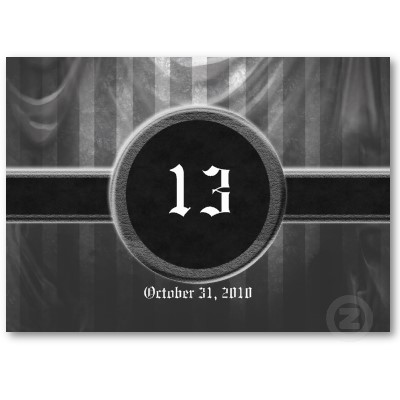 Table Number Cards Wedding on Love Is Eternal Gothic Wedding Table Number Business Card Templates